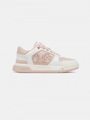 Basket Amiri Classic Low Femme Blanche Rose | HGSJ09378