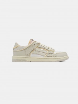 Basket Amiri Collegiate Skel-top Low Femme Blanche | JQKR71248