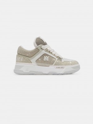 Basket Amiri Crystal Ma-1 Femme Alabaster | JOXS43719