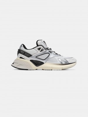 Basket Amiri Ma Runner Femme Noir Blanche Argent | GFNV38471