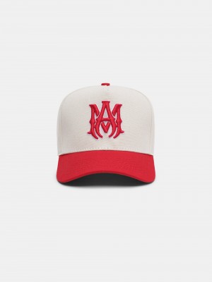 Chapeaux Amiri Ma Canvas Hat Homme Rouge | DPUA43806
