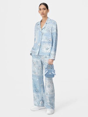 Chemises Amiri Bandana Floral Pj Shirt Femme Cerulean | LVBX43051