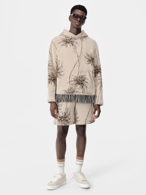 Chemises Amiri Twisted Palms Tapestry Hoodie Homme Alabaster | YGUF30268