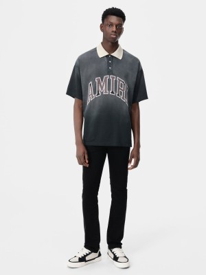 Denim Amiri Slash Slim Jean Homme Noir | NPSV62014