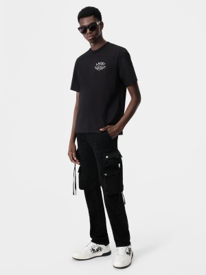 Denim Amiri Tactical Cargo Homme Noir | DBHO92785