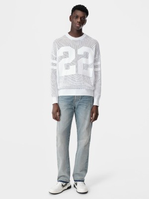 Knitwear Amiri 22 Crew Homme Blanche | JBHF85479