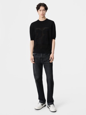 Knitwear Amiri 22 Tee Homme Noir | PIOZ37012