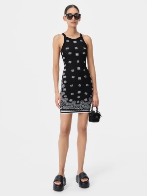 Knitwear Amiri Bandana Dress Femme Noir | RDFQ17029