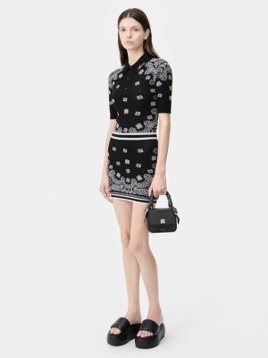 Knitwear Amiri Bandana Polo Femme Noir | GHLC20715