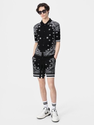 Knitwear Amiri Bandana Polo Homme Noir | FXNP72586