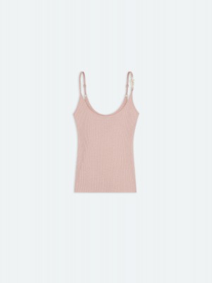Knitwear Amiri Vertical Tank Top Femme Cork | GQKH20746