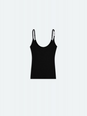 Knitwear Amiri Vertical Tank Top Femme Noir | EIDR72806