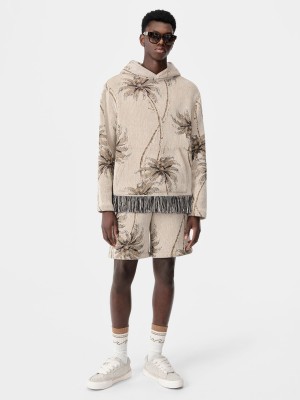Short Amiri Twisted Palms Tapestry Short Homme Alabaster | DNVZ59160