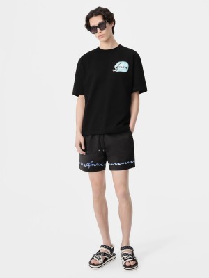 Short Amiri Wave Swim Trunk Homme Noir | ATEK48530