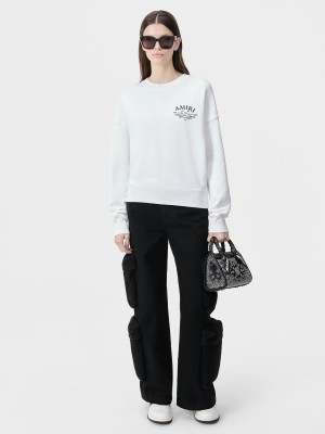Sweats Amiri Arts District Crew Femme Blanche | HBGE69581