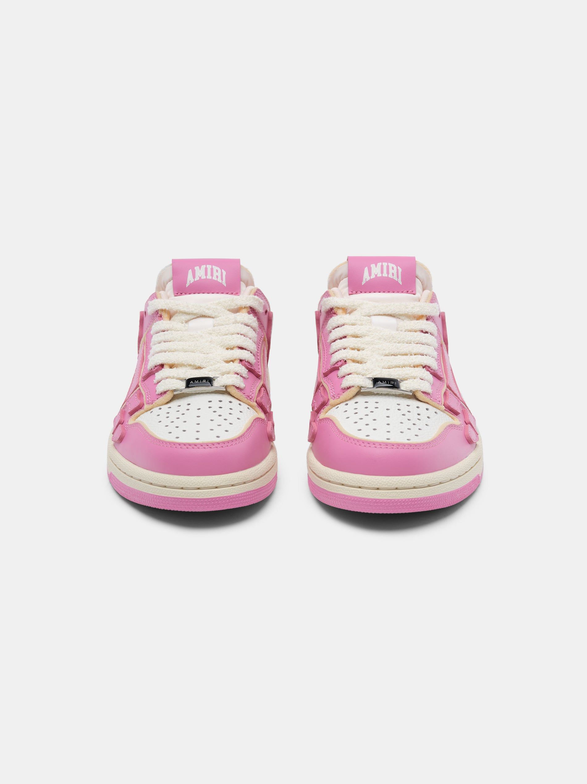 Basket Amiri Collegiate Skel-top Low Femme Fushia Rose Blanche | SZRX34869