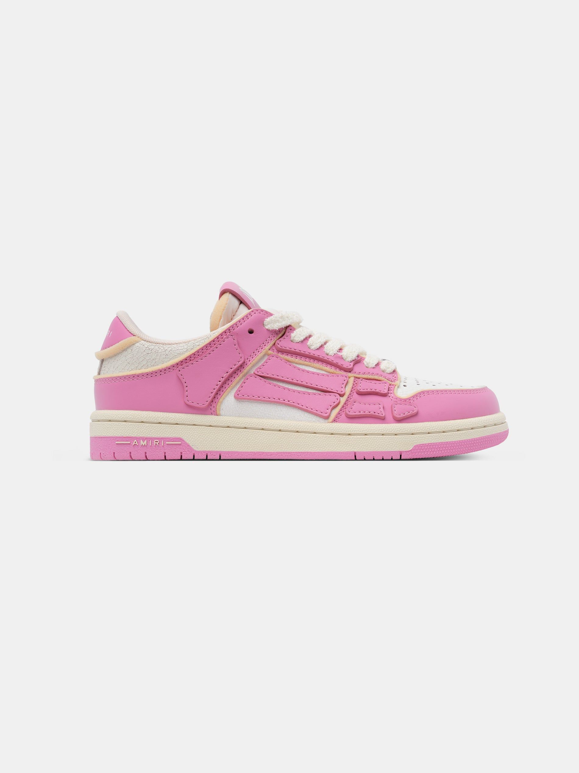 Basket Amiri Collegiate Skel-top Low Femme Fushia Rose Blanche | SZRX34869