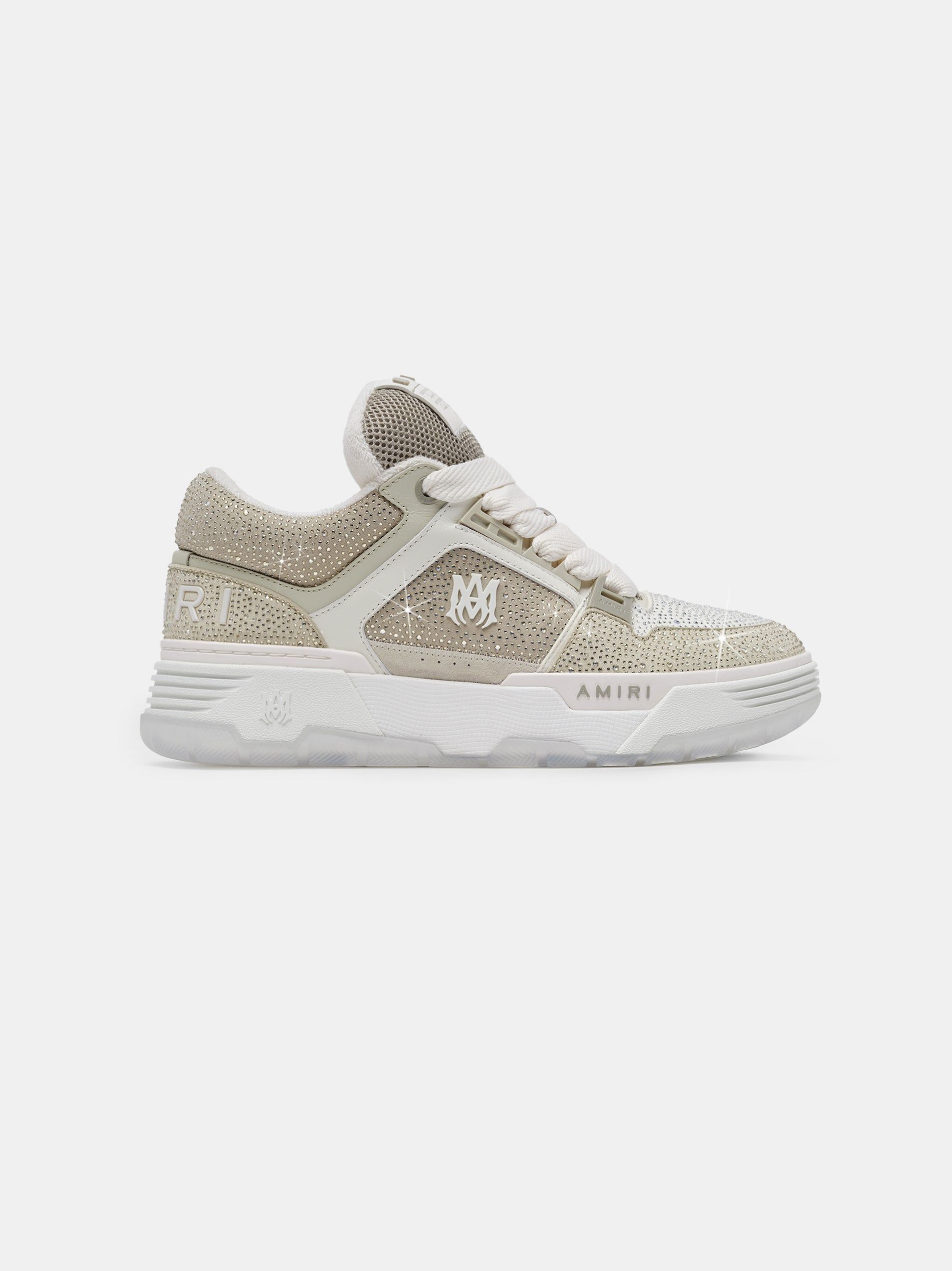 Basket Amiri Crystal Ma-1 Femme Alabaster | JOXS43719