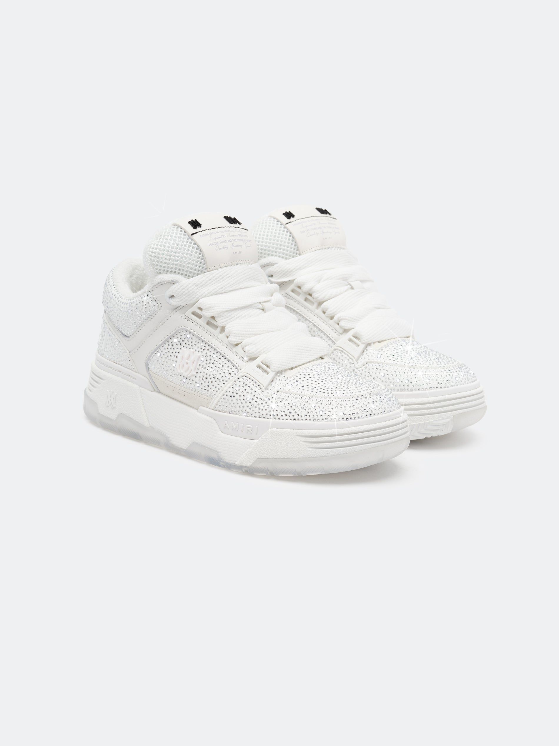Basket Amiri Crystal Ma-1 Femme Blanche | AJFC23867