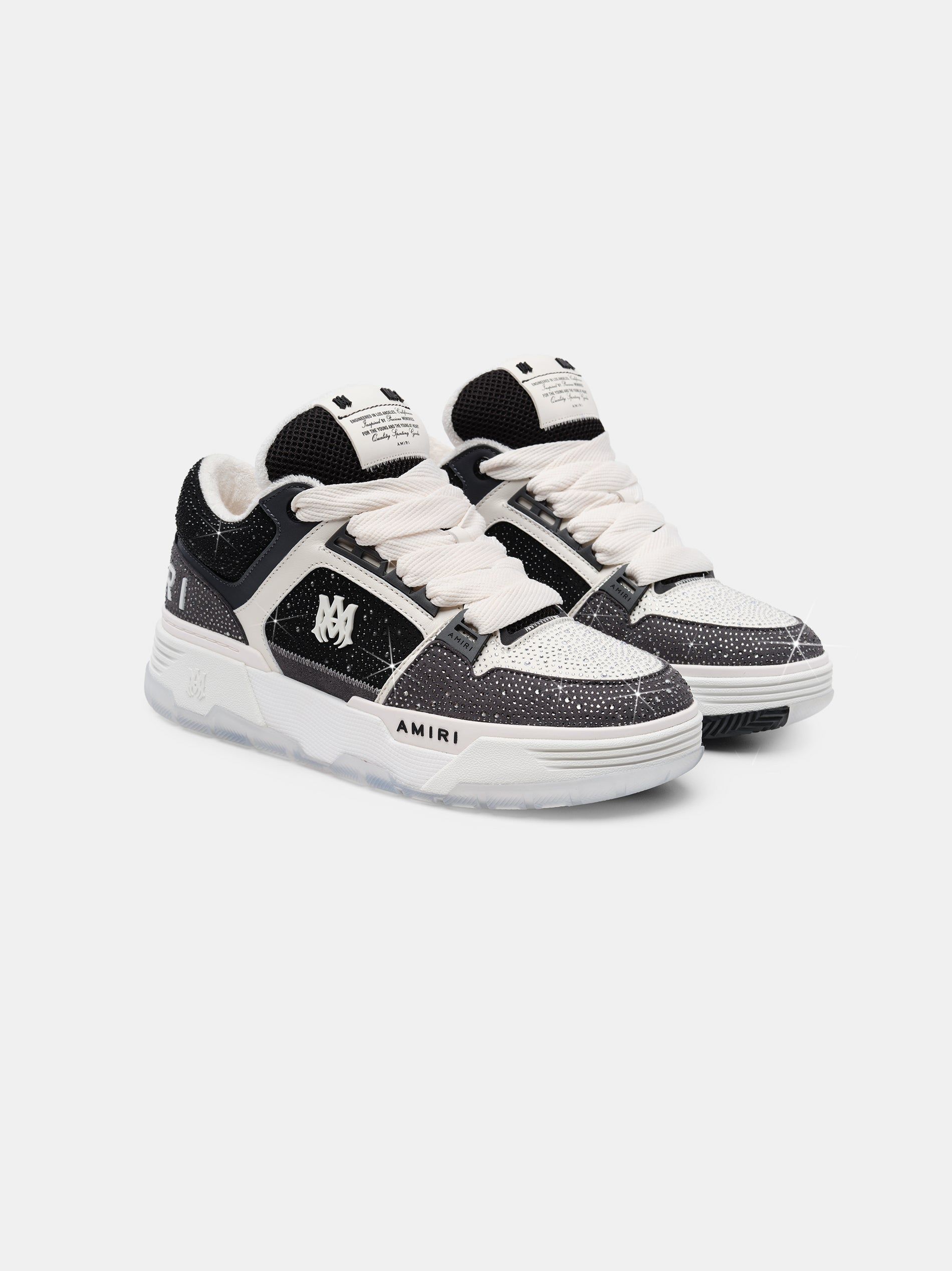 Basket Amiri Crystal Ma-1 Femme Noir | NGHC86325