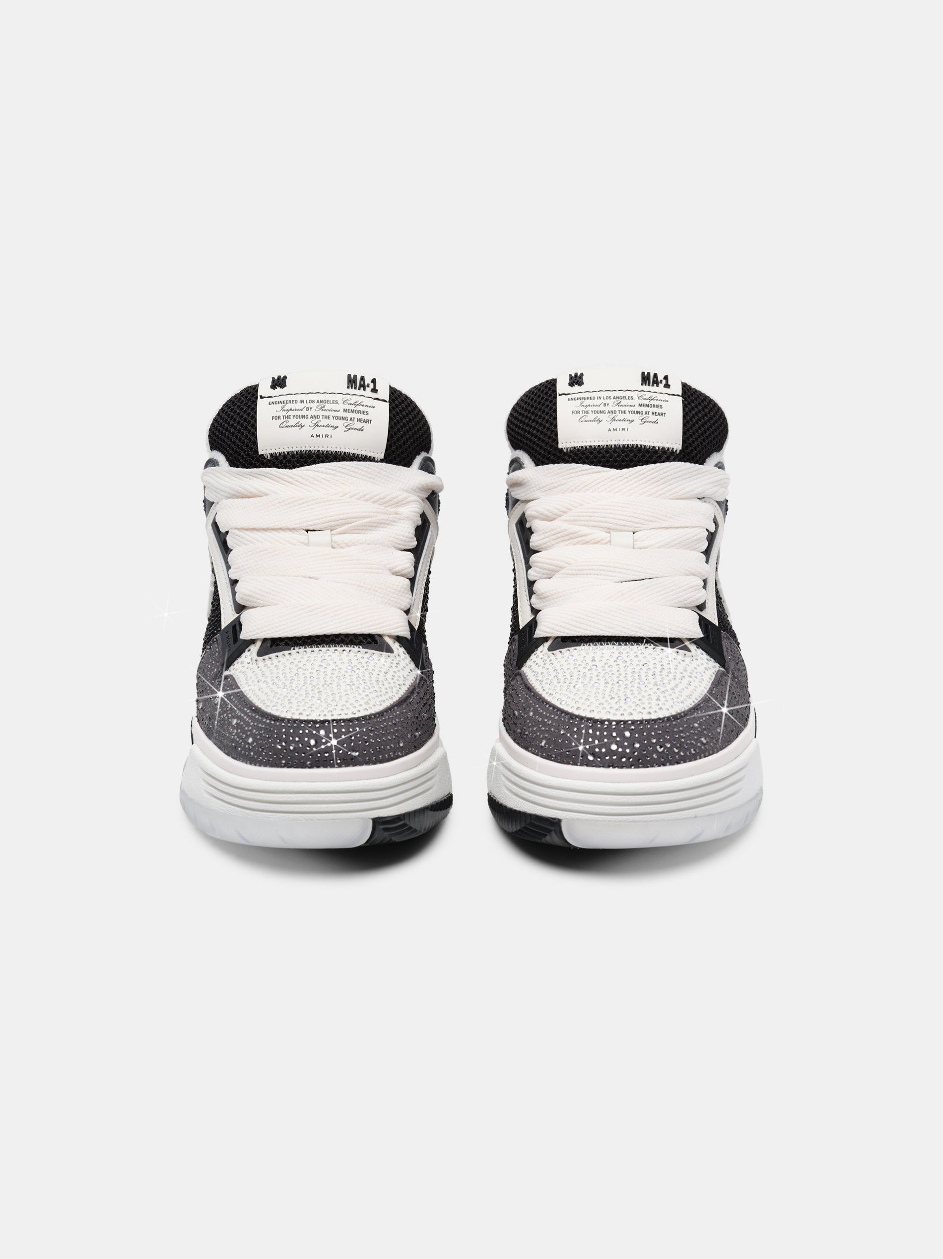 Basket Amiri Crystal Ma-1 Femme Noir | NGHC86325