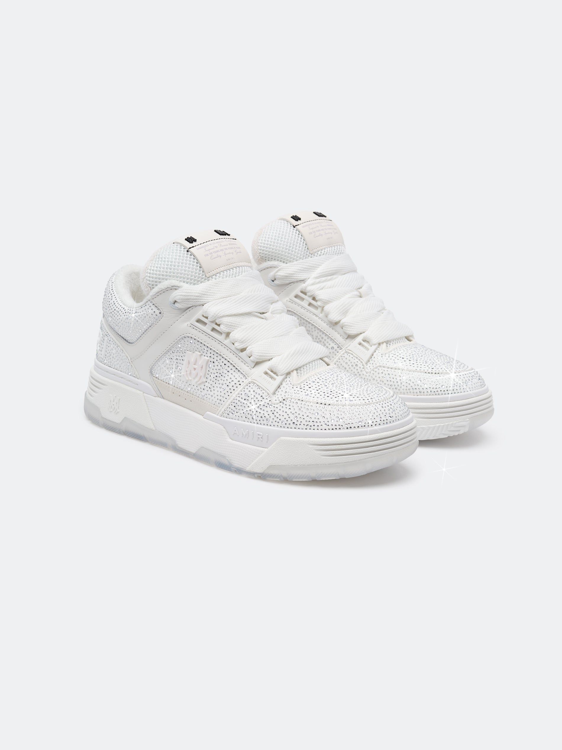 Basket Amiri Crystal Ma-1 Homme Blanche | NQIB17290