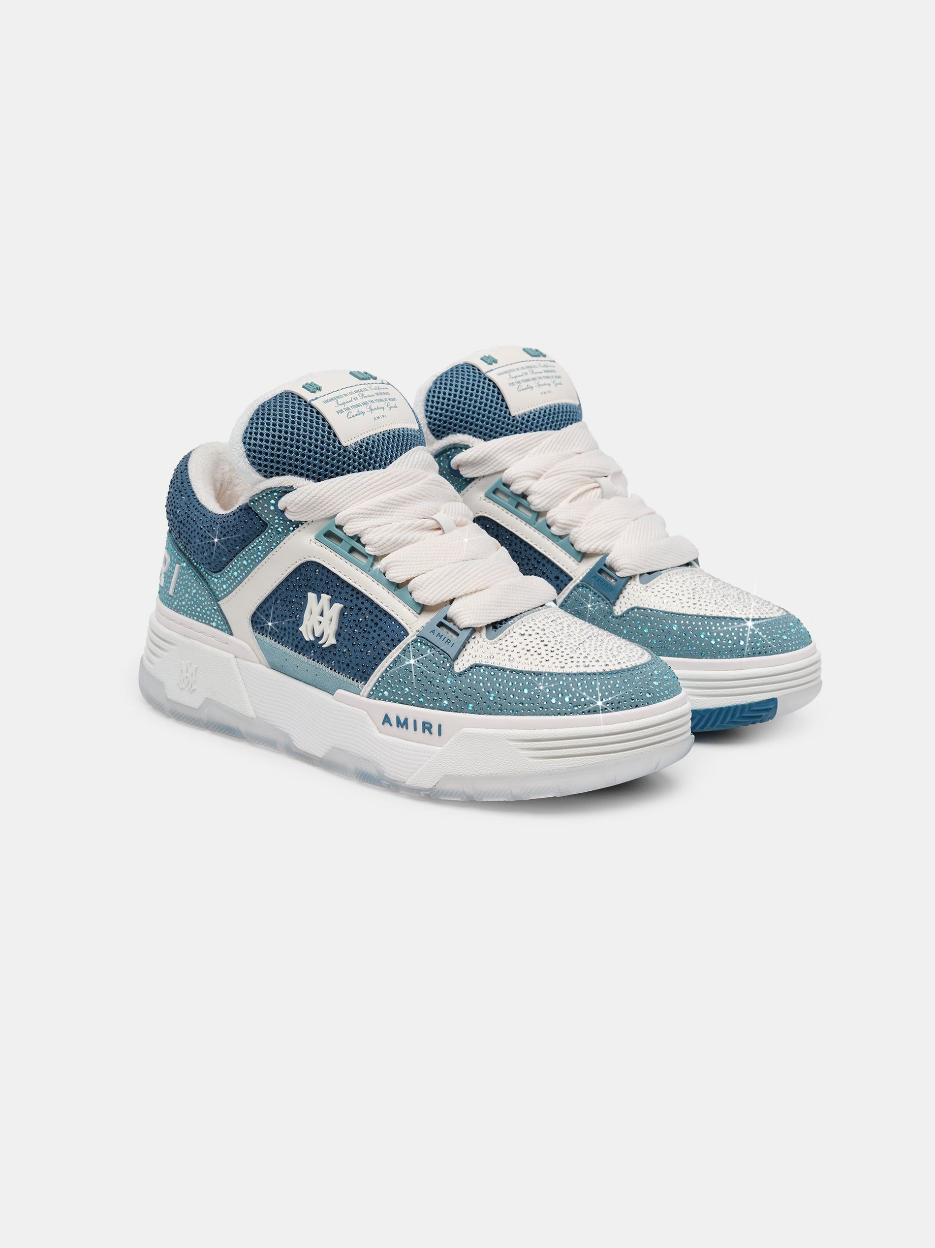 Basket Amiri Crystal Ma-1 Homme Bleu | JPCN56418