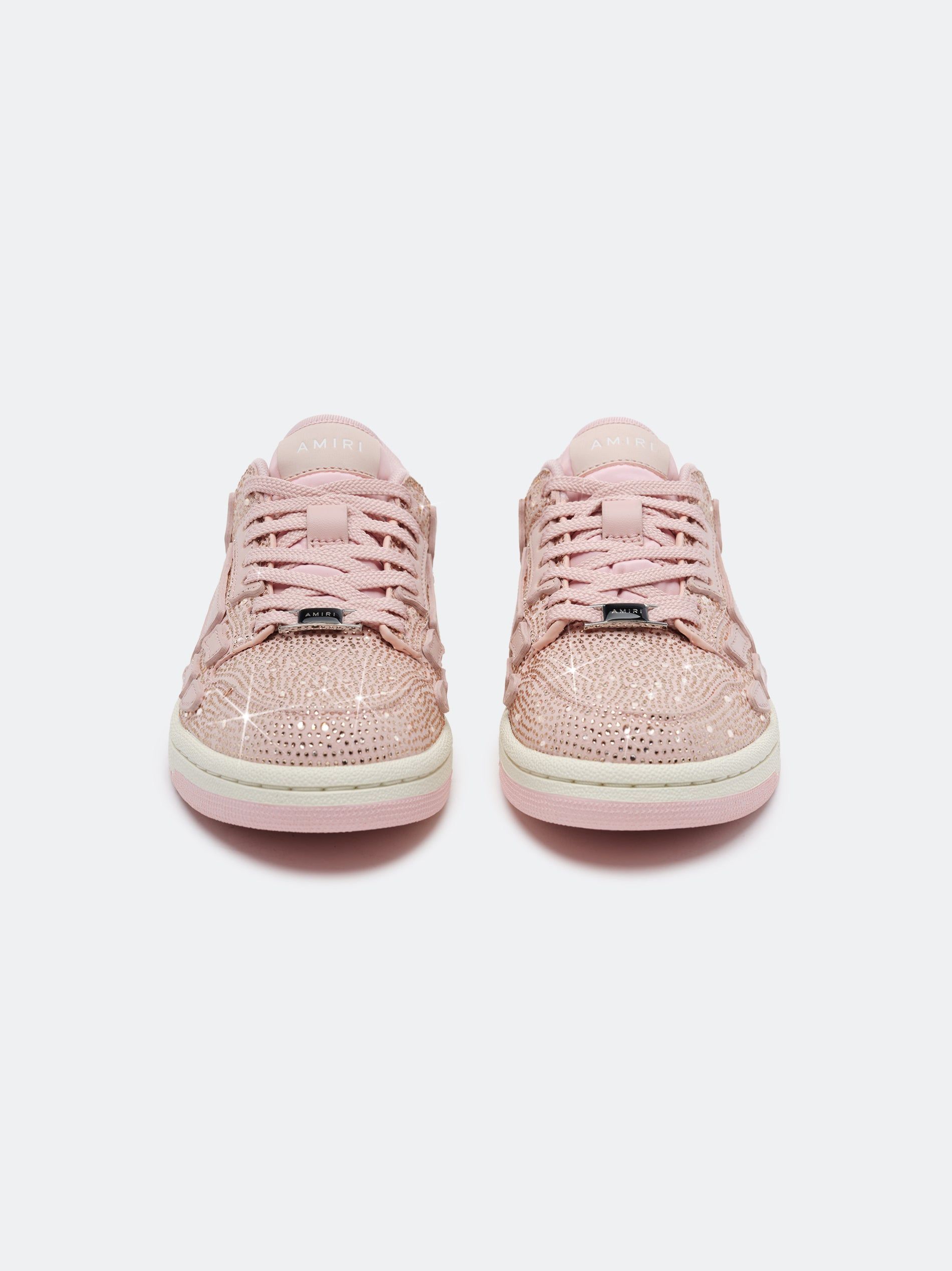 Basket Amiri Crystal Skel-top Low Femme Rose | DYWF87152