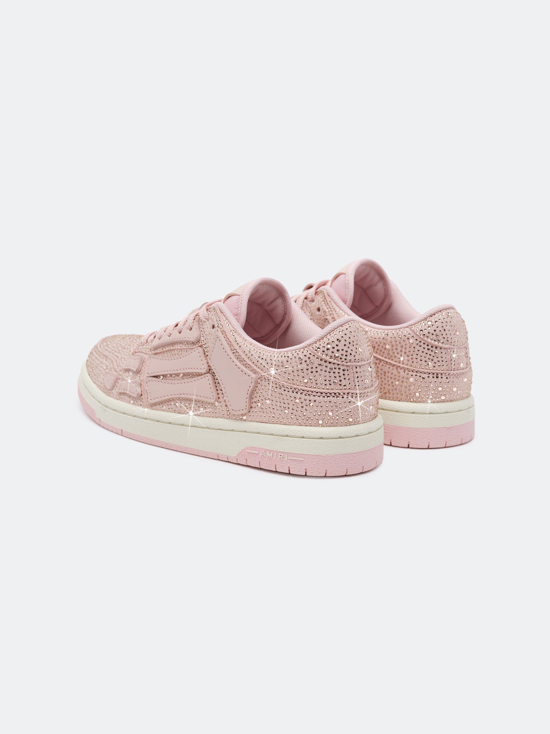 Basket Amiri Crystal Skel-top Low Femme Rose | DYWF87152