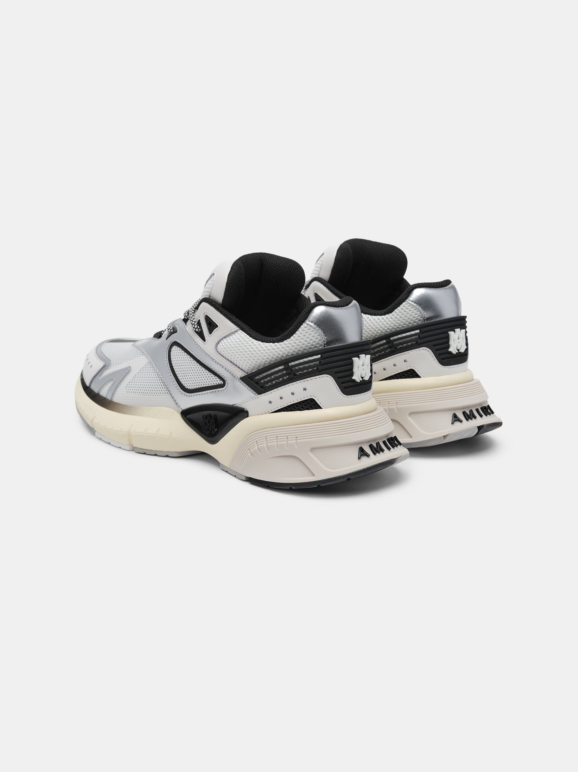Basket Amiri Ma Runner Femme Noir Blanche Argent | GFNV38471