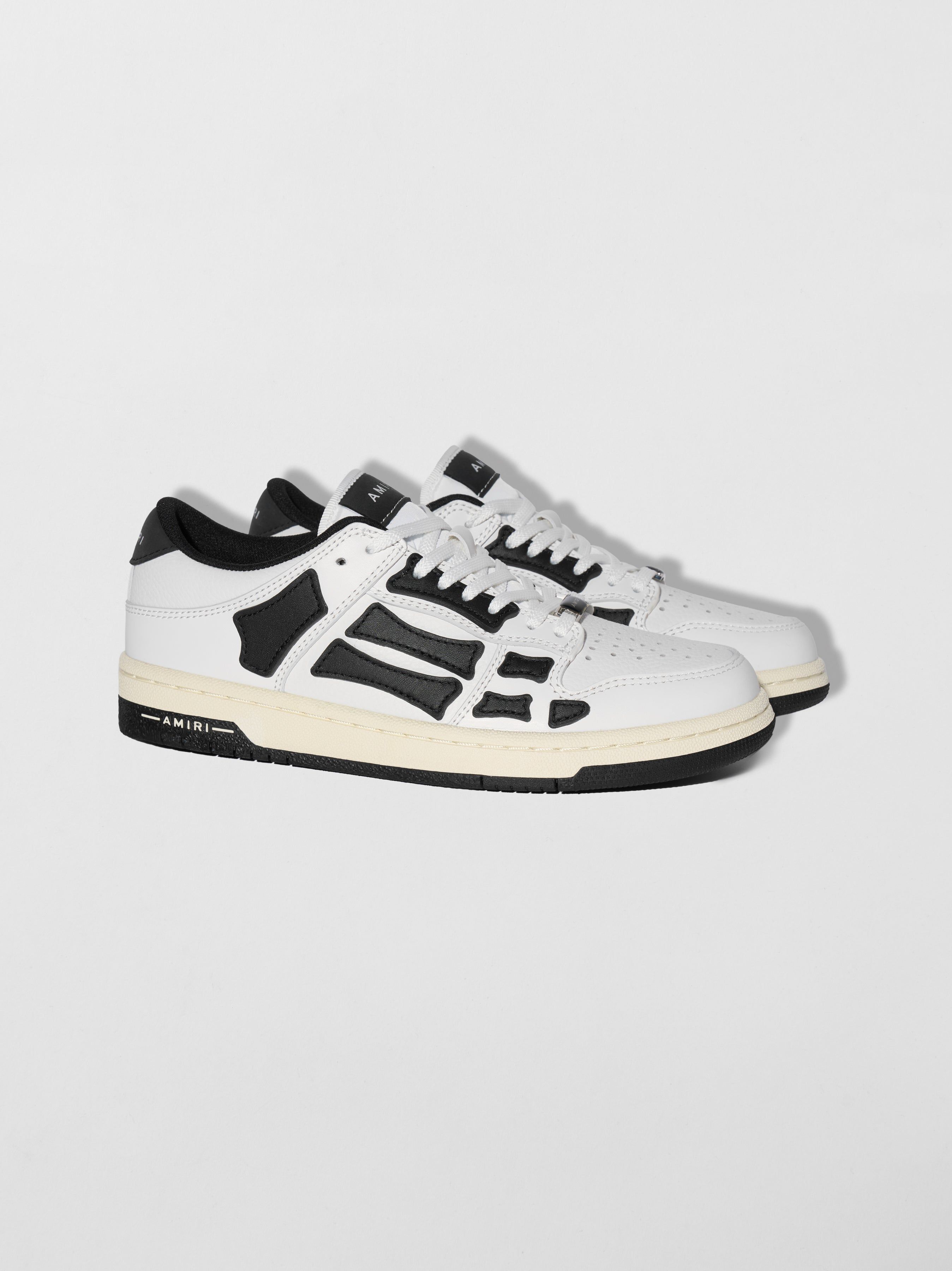 Basket Amiri Skel-top Low Femme Blanche Noir | AUTV18490