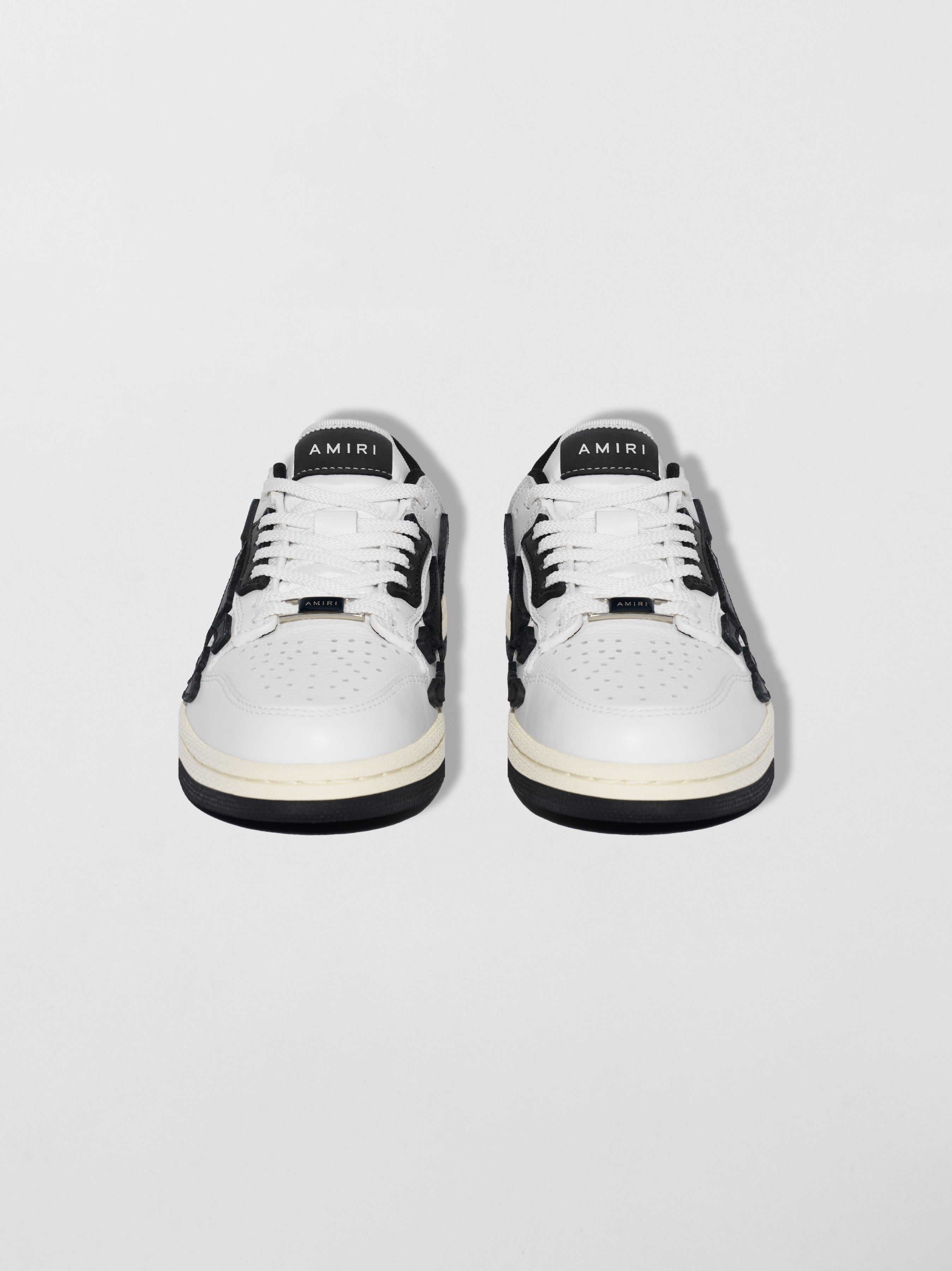 Basket Amiri Skel-top Low Femme Blanche Noir | AUTV18490