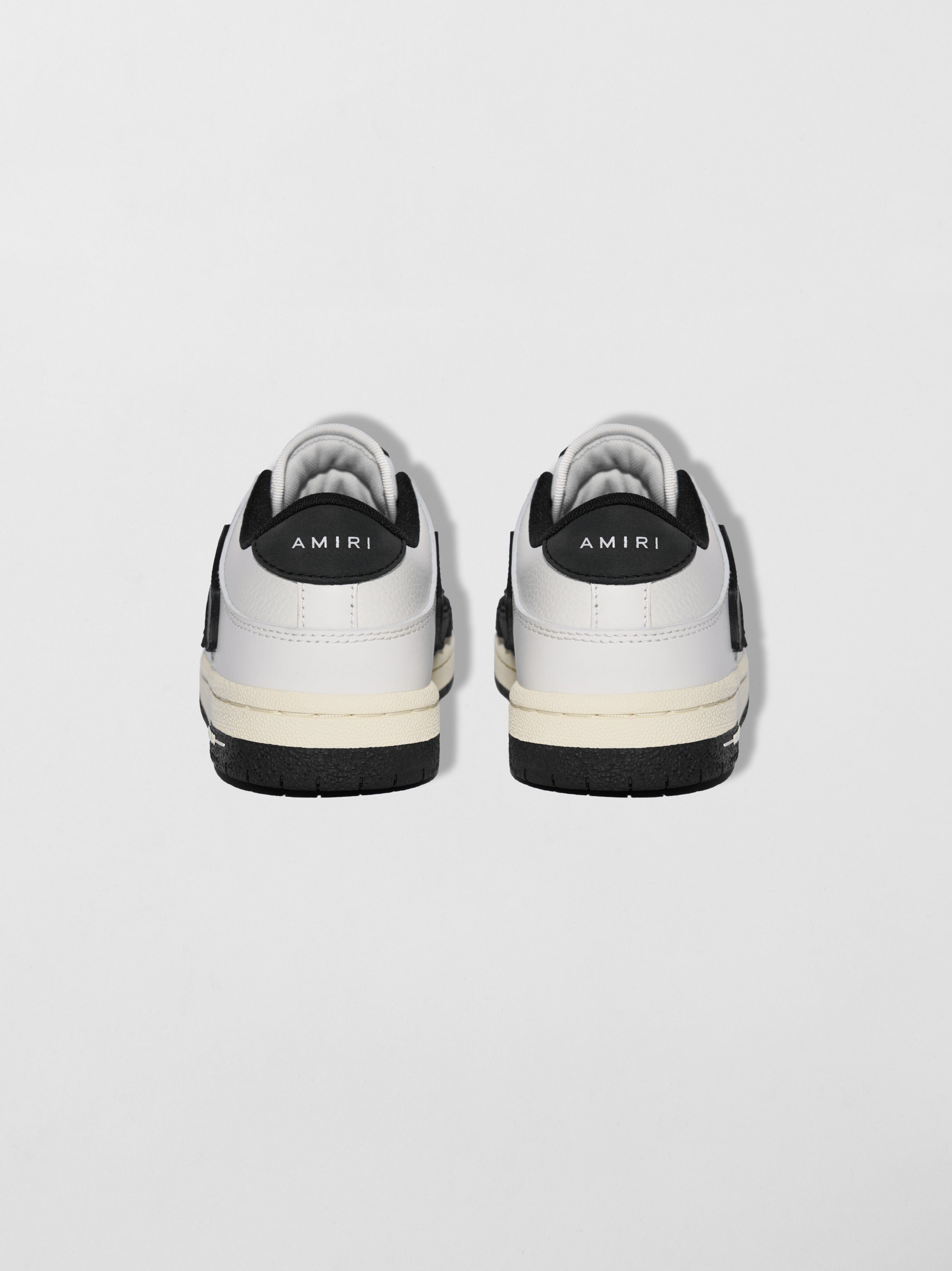 Basket Amiri Skel-top Low Femme Blanche Noir | AUTV18490
