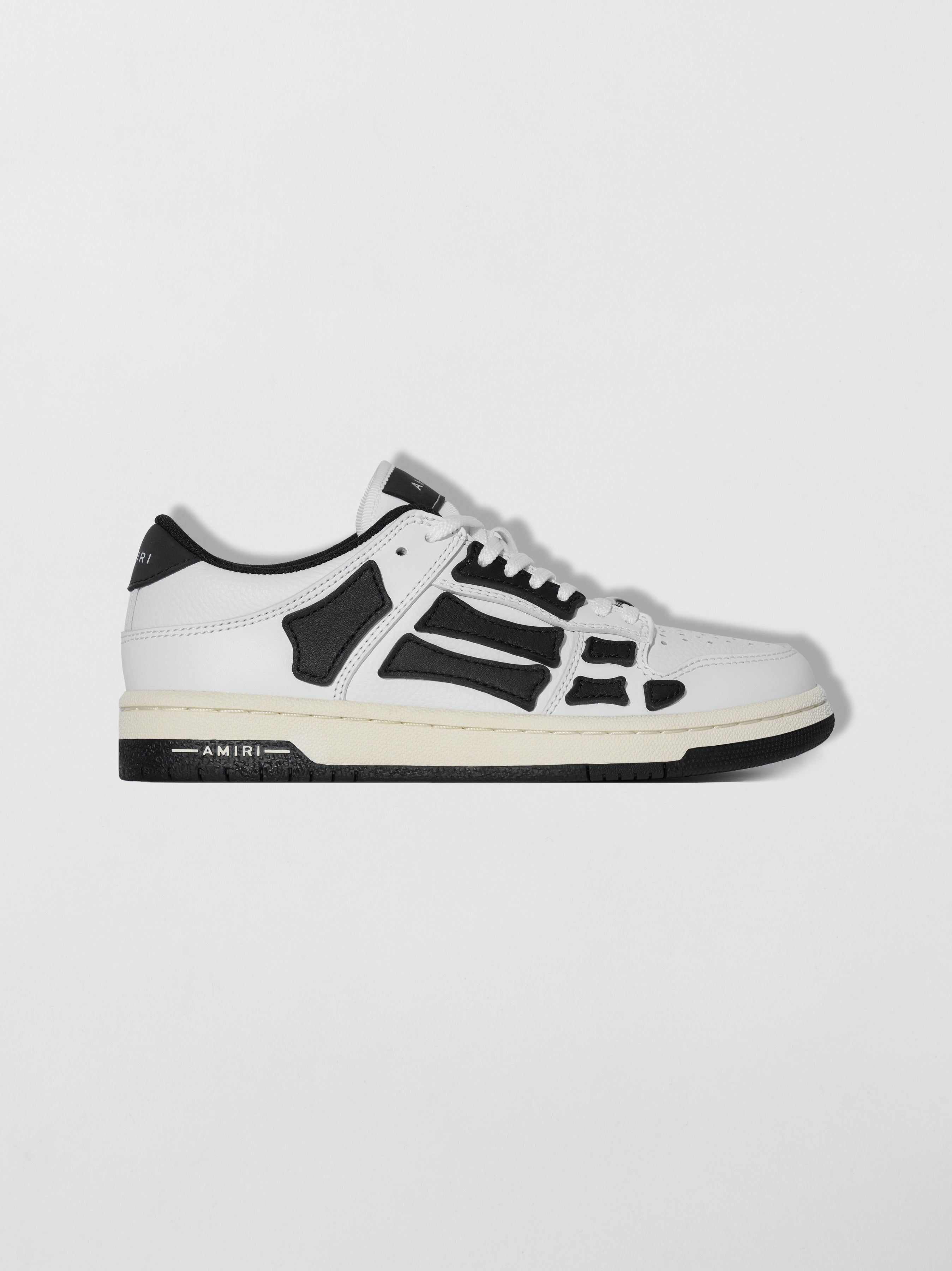Basket Amiri Skel-top Low Femme Blanche Noir | AUTV18490