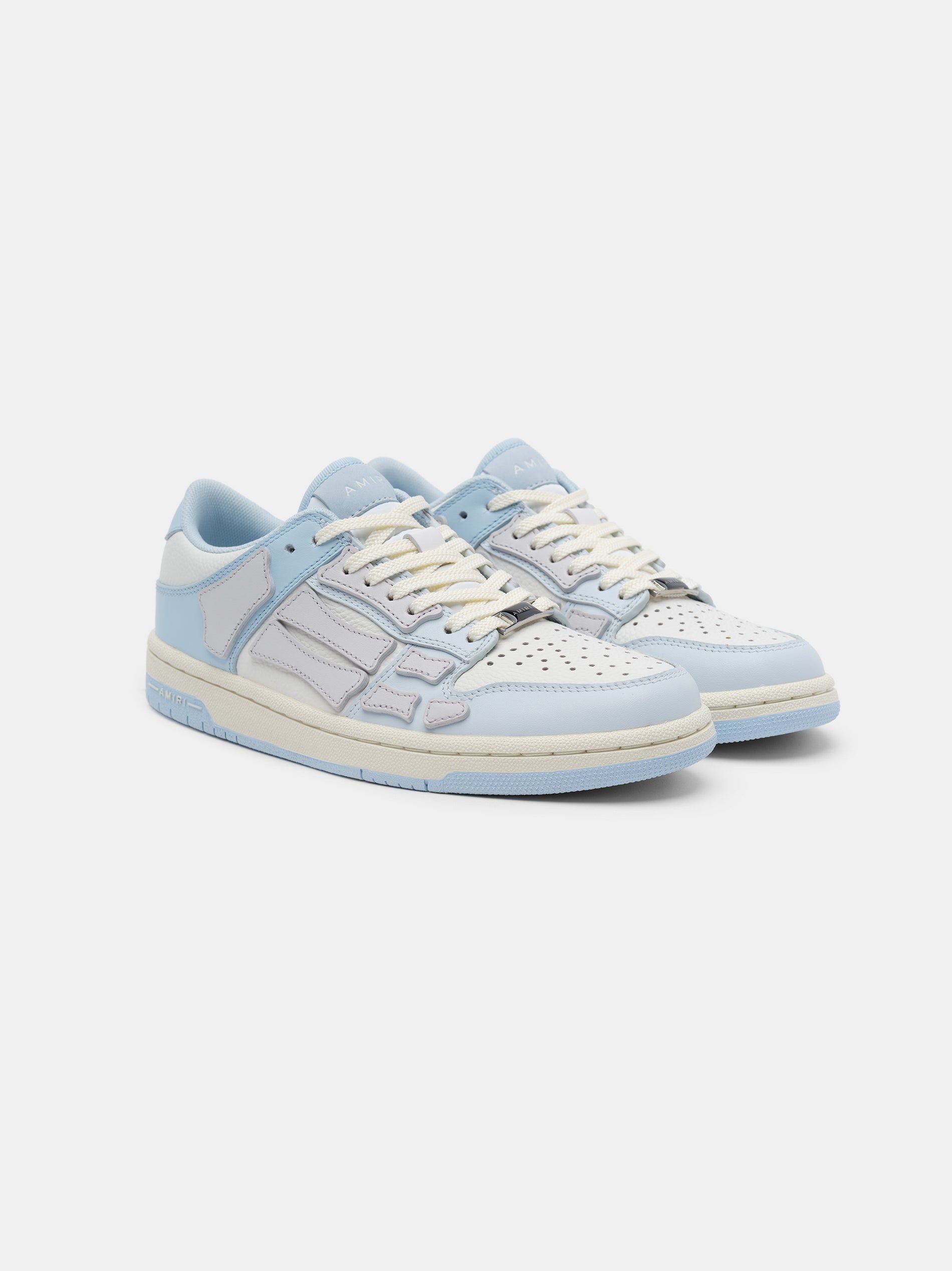 Basket Amiri Two-tone Skel Top Low Femme Bleu Blanche Grise | GTHV83172