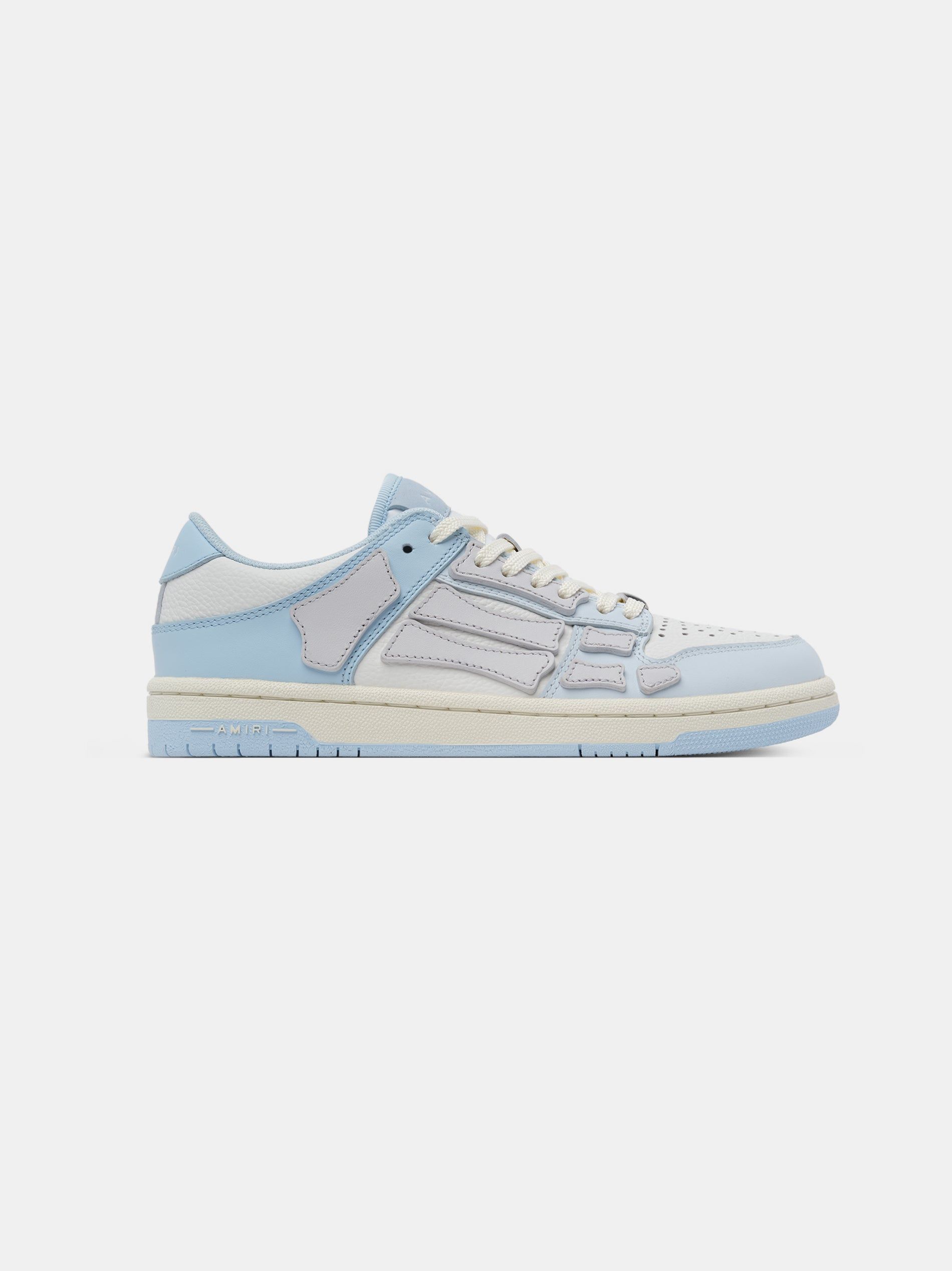 Basket Amiri Two-tone Skel Top Low Femme Bleu Blanche Grise | GTHV83172