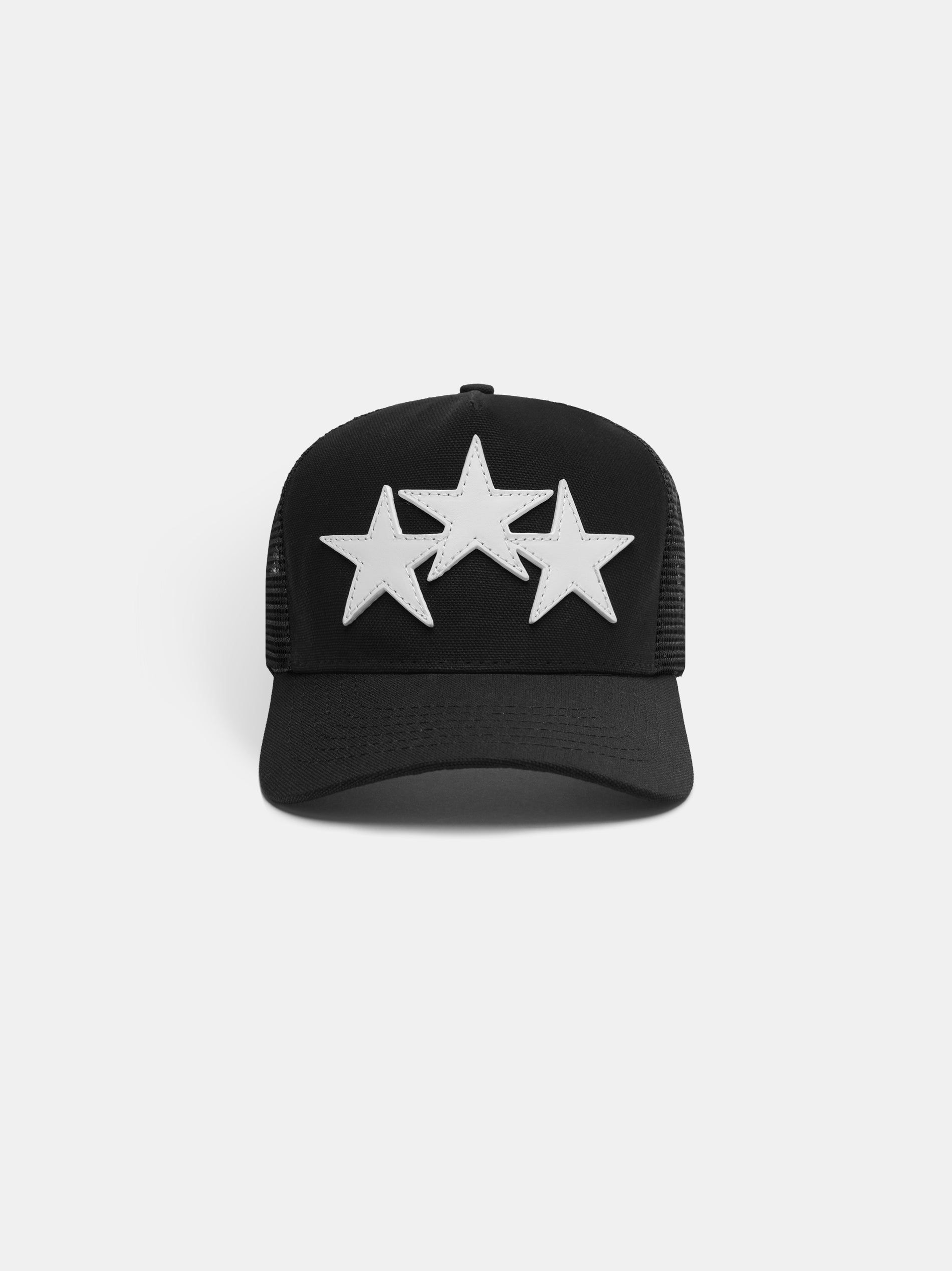 Chapeaux Amiri 3 Star Trucker Hat Homme Noir Blanche | JSNK78403