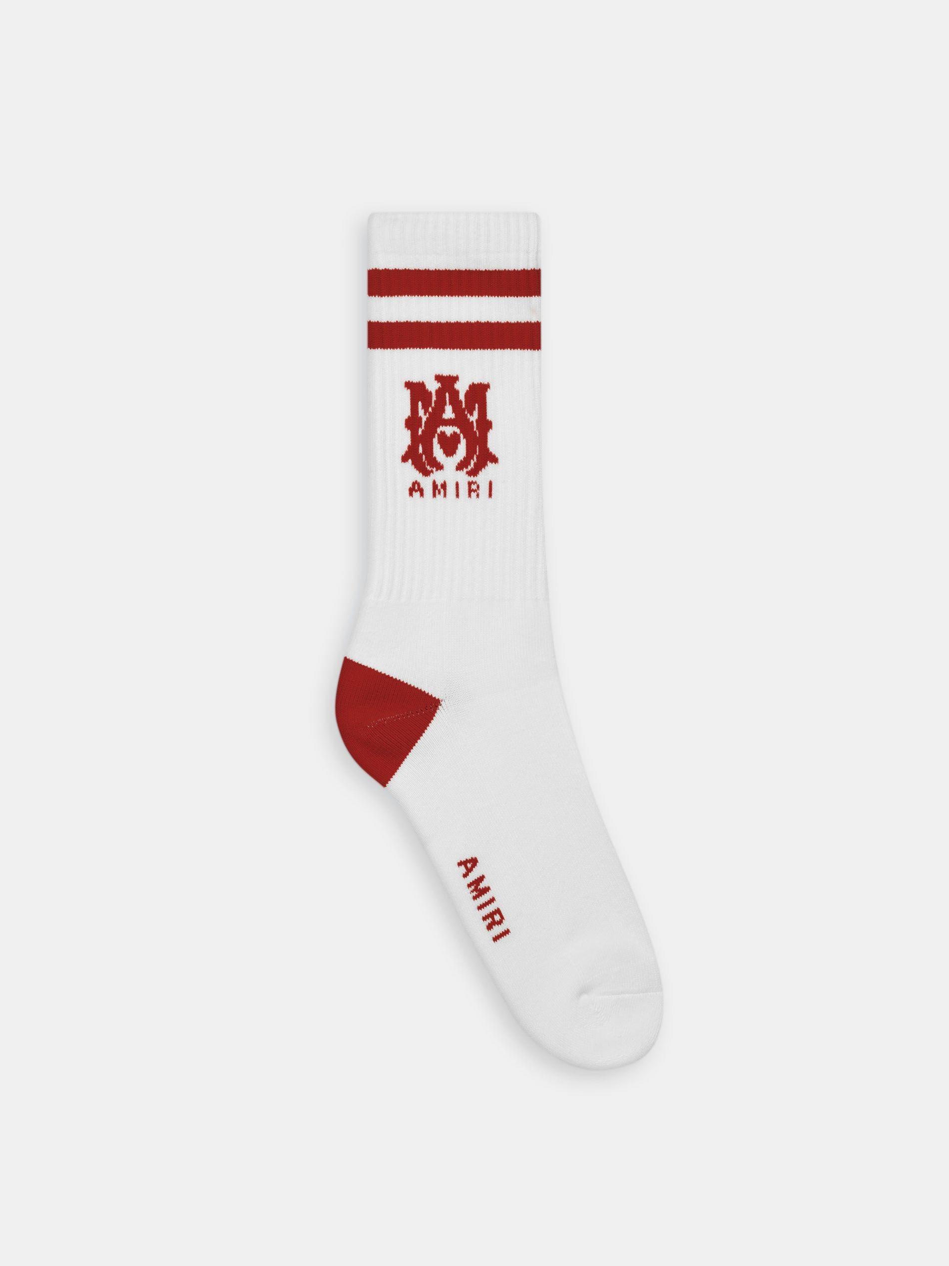 Chaussette Amiri Ma Stripe Socks Homme Blanche Orange Rose | YESH59134