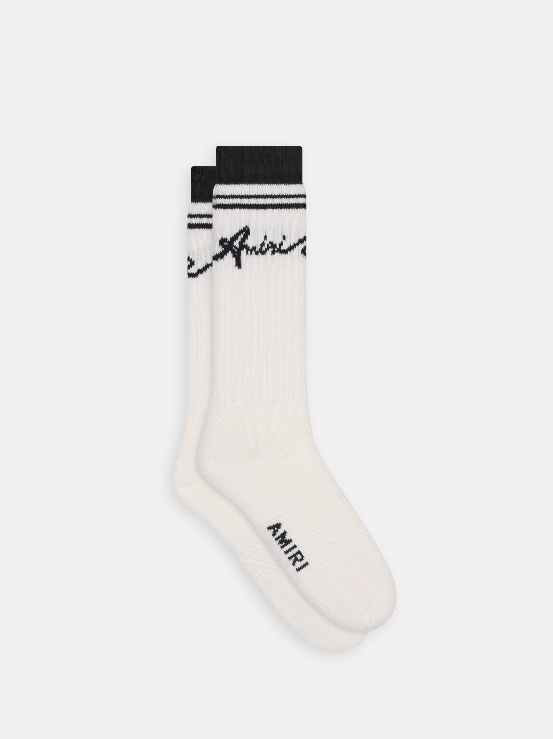 Chaussette Amiri Wave Socks Homme Noir | EPMD23017