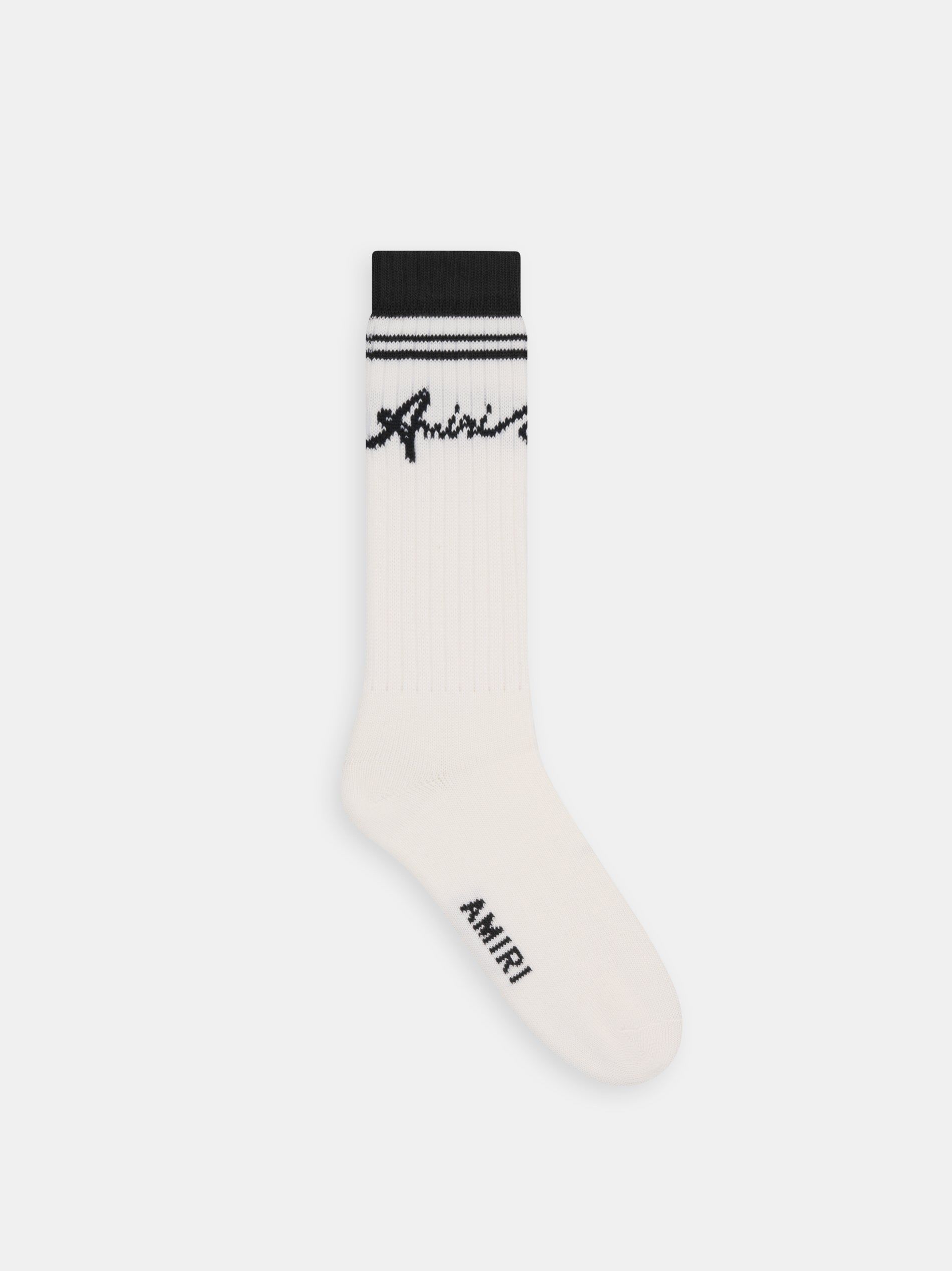 Chaussette Amiri Wave Socks Homme Noir | EPMD23017