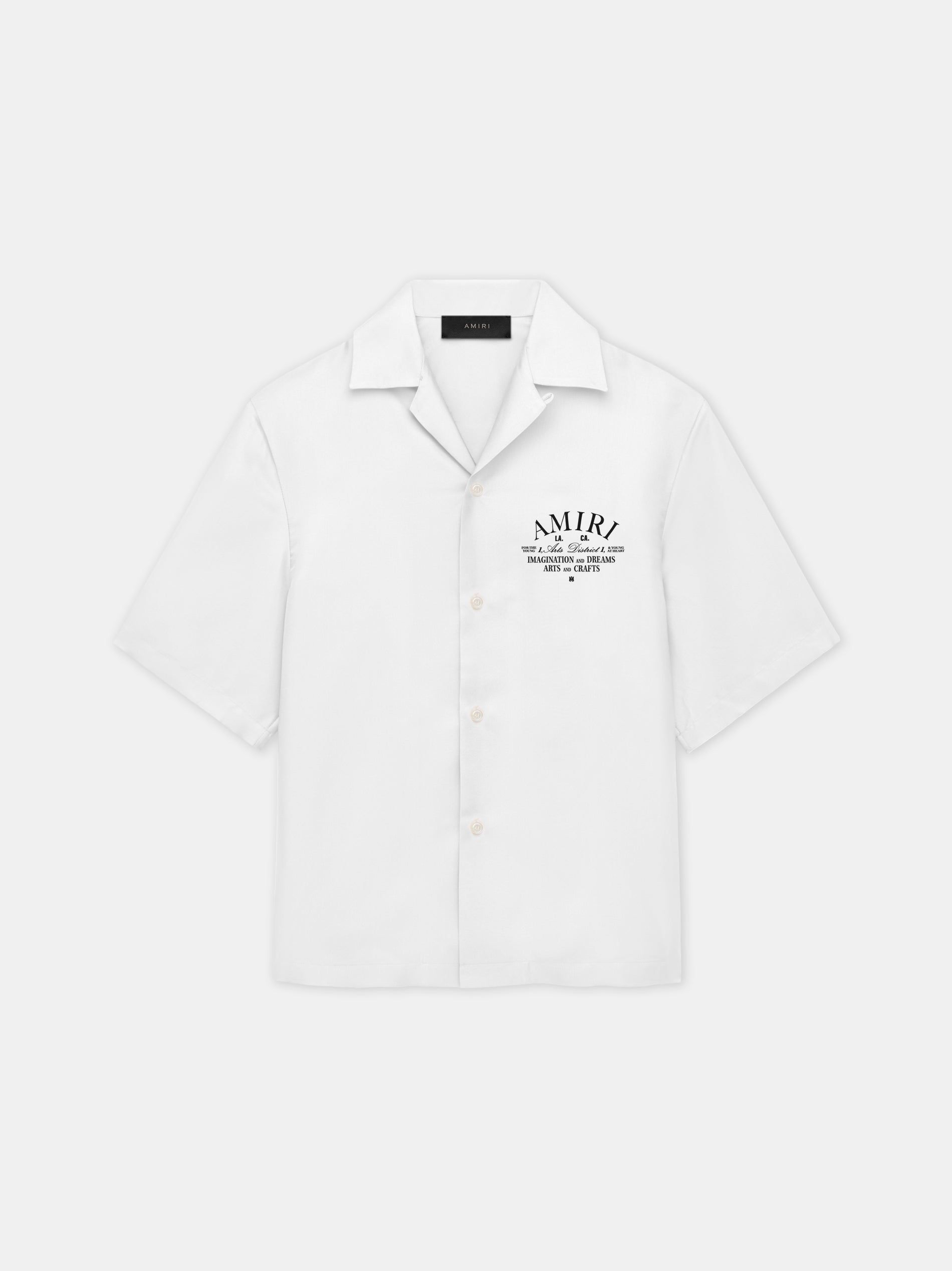 Chemises Amiri Arts District Camp Shirt Homme Blanche | FWVD95637