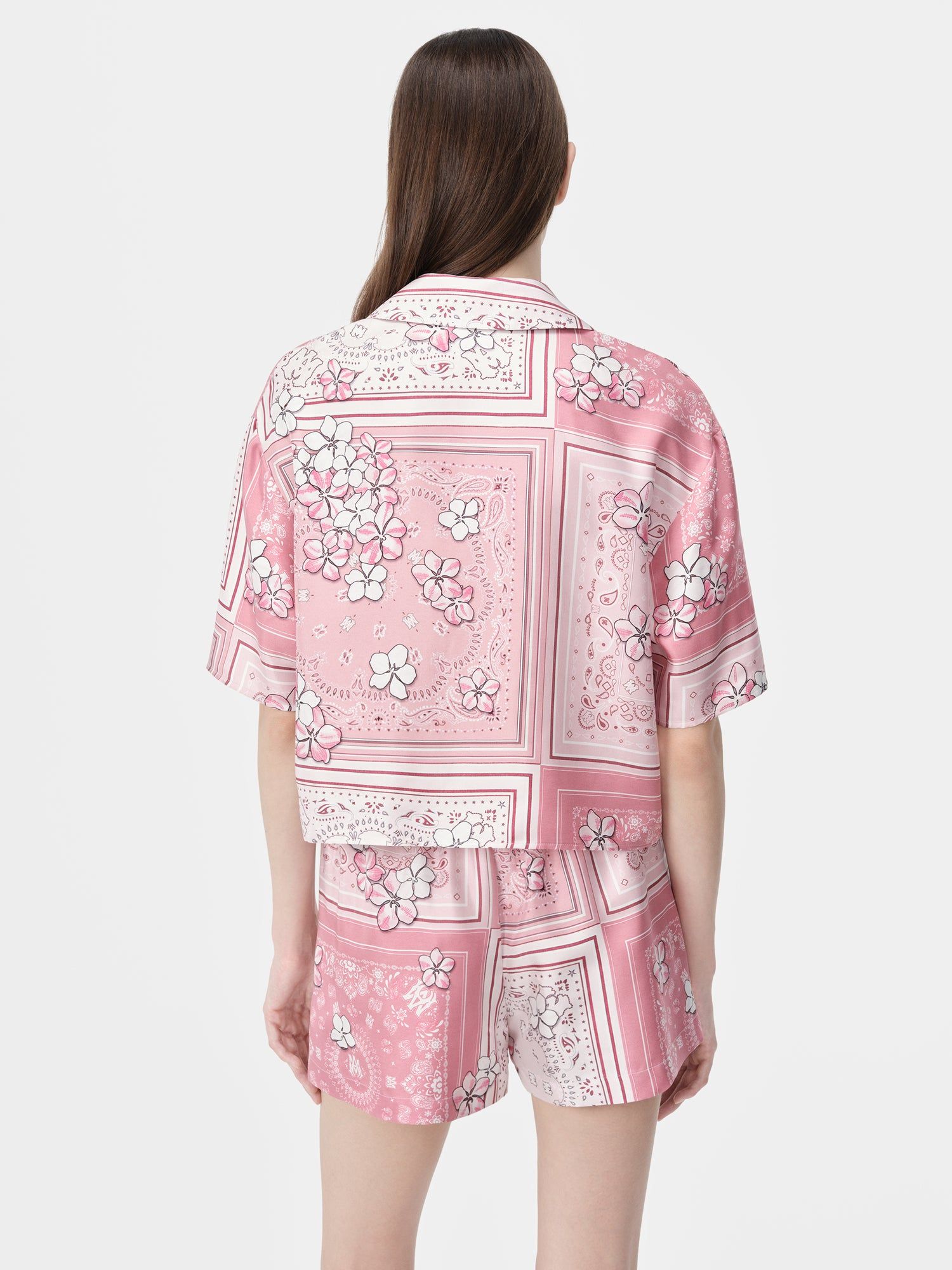 Chemises Amiri Bandana Floral Shirt Femme Rose | VZJN76458