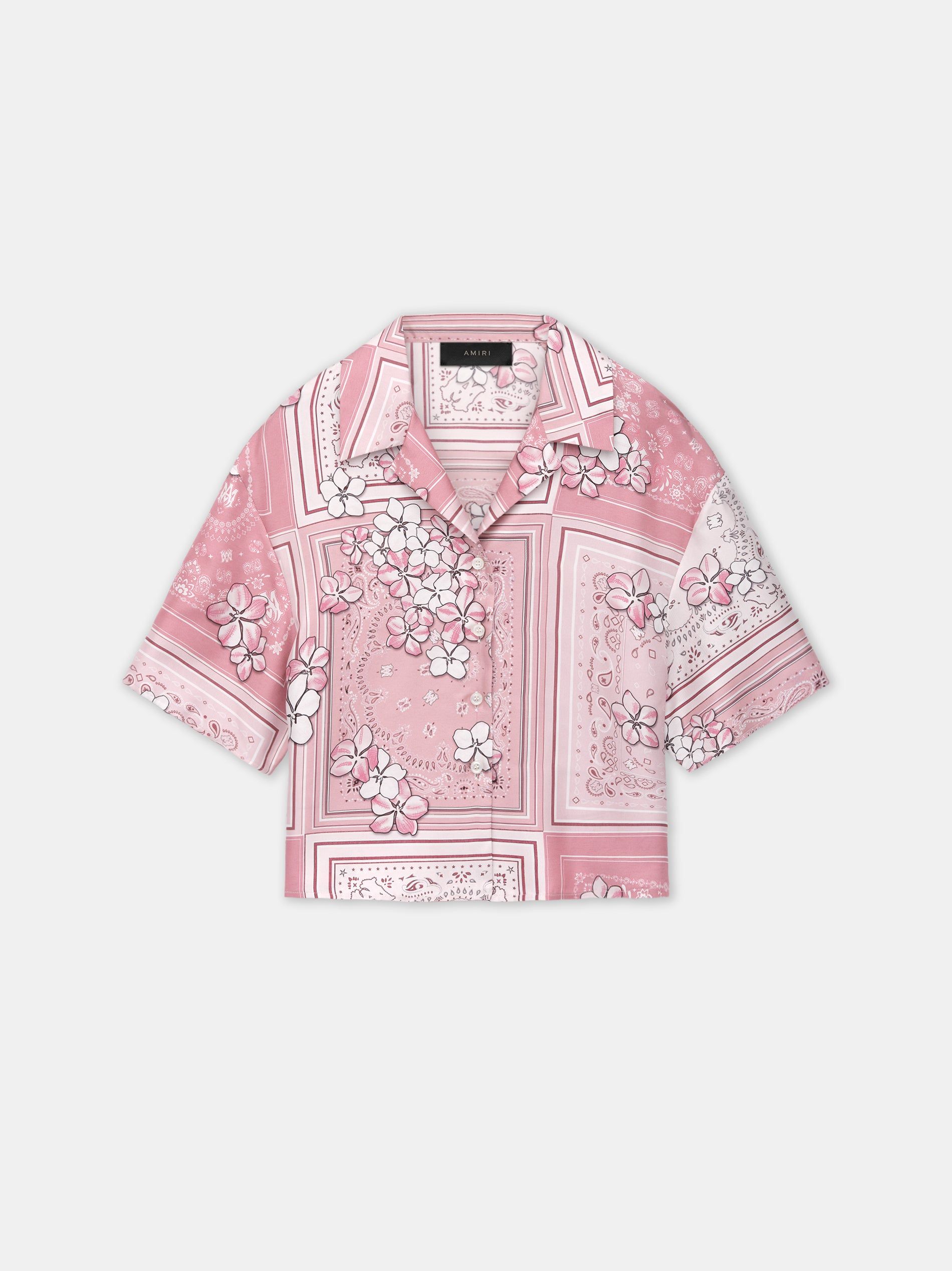Chemises Amiri Bandana Floral Shirt Femme Rose | VZJN76458