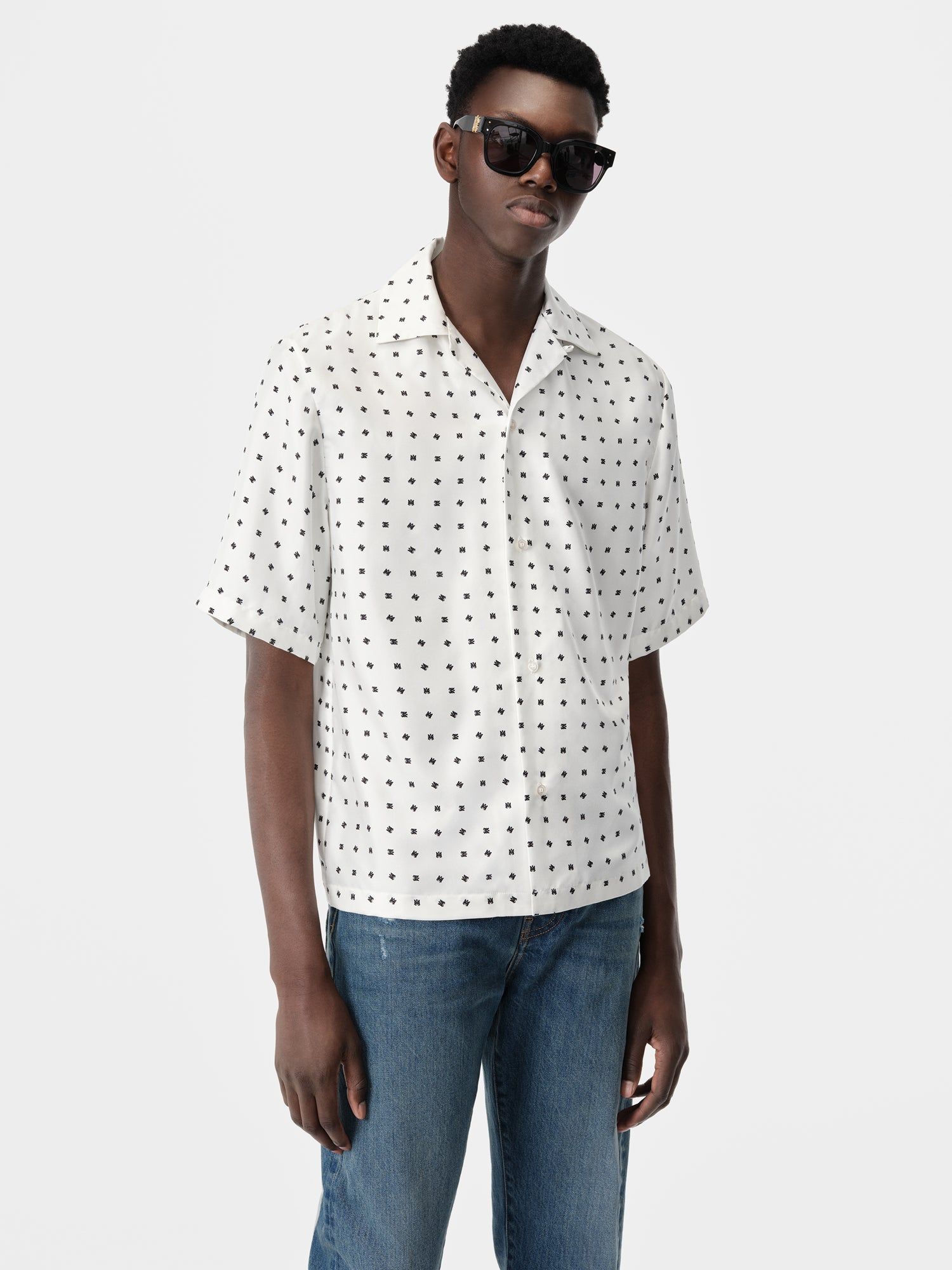 Chemises Amiri Mix And Match Ma Shirt Homme Blanche | DFTB78496