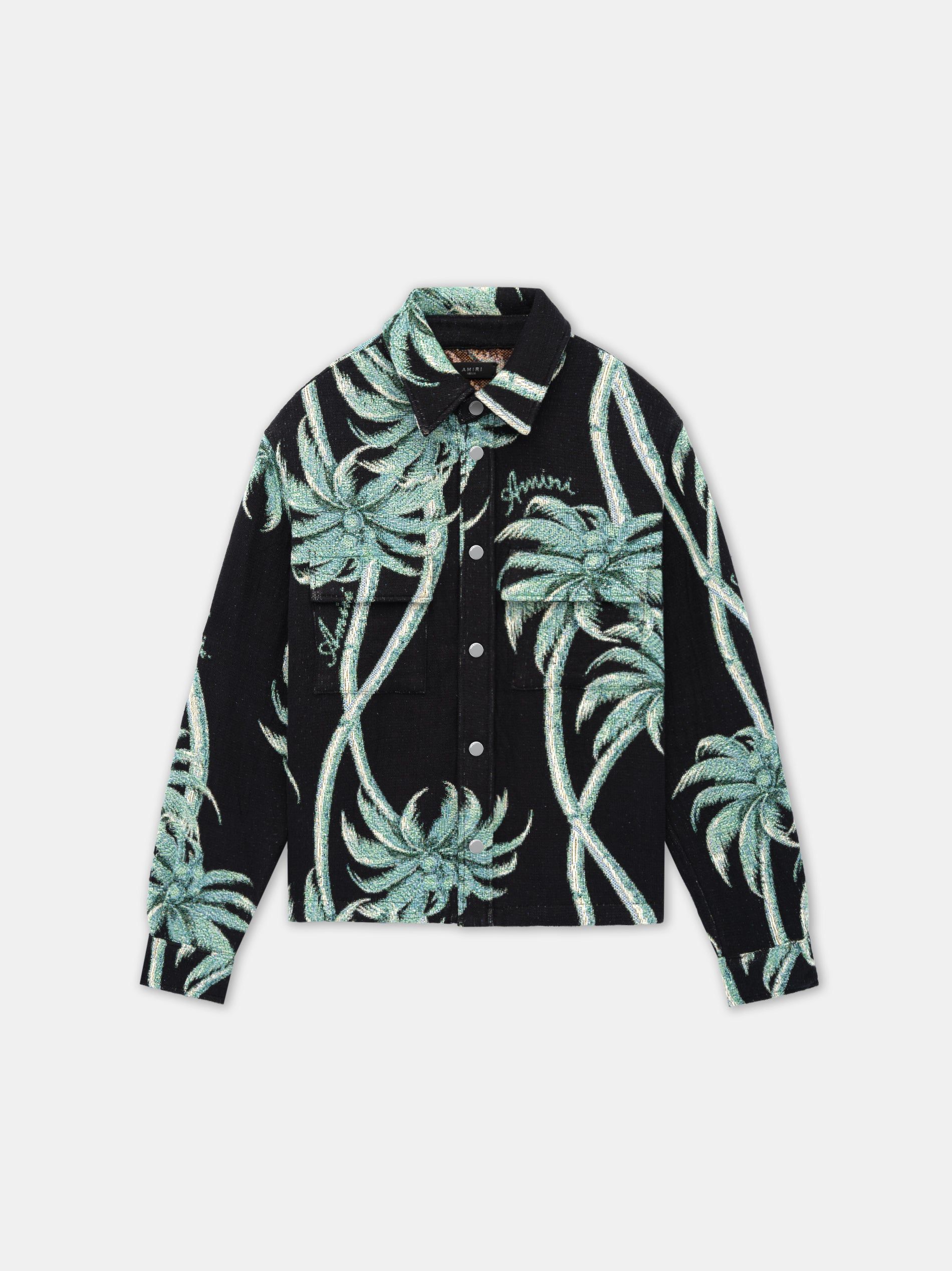 Chemises Amiri Twisted Palms Tapestry Overshirt Homme Noir | HYSN93758