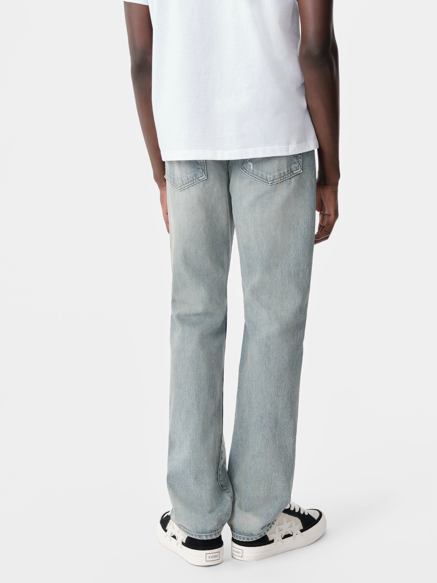 Denim Amiri Bandana Repair Straight Jean Homme Indigo | AQMD46935