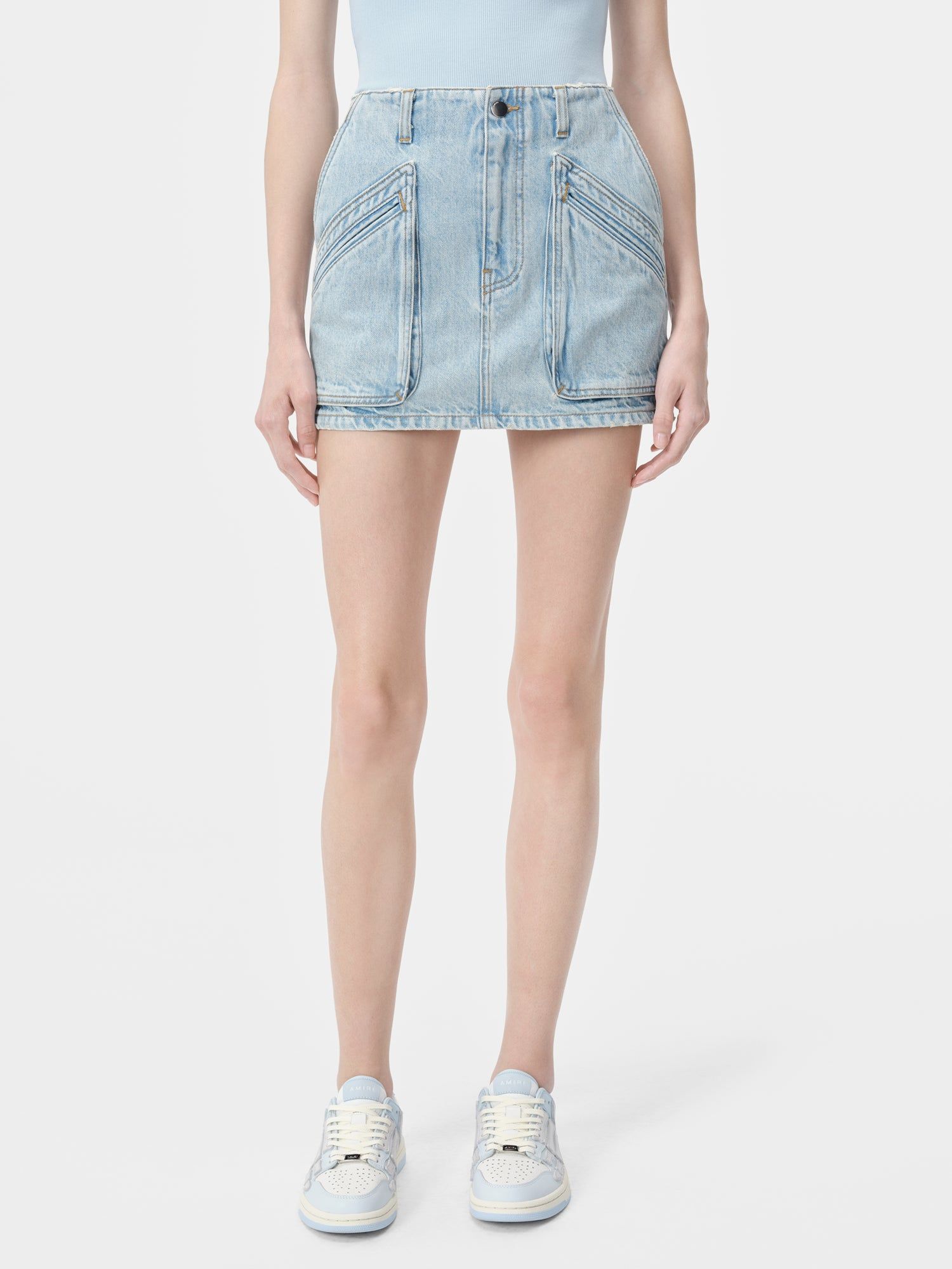 Denim Amiri Cargo Skirt Femme Indigo Clair | GMJX13256