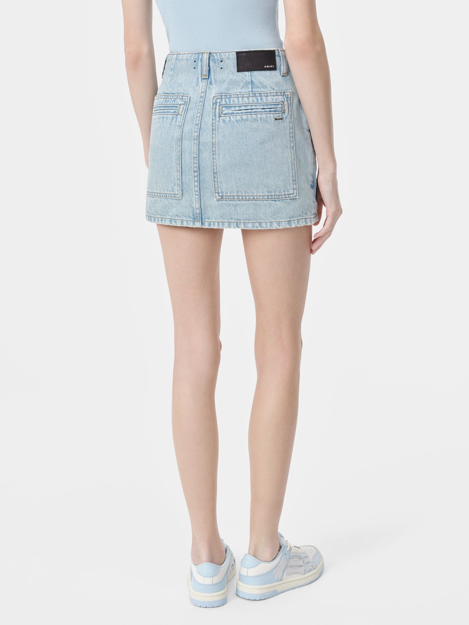 Denim Amiri Cargo Skirt Femme Indigo Clair | GMJX13256