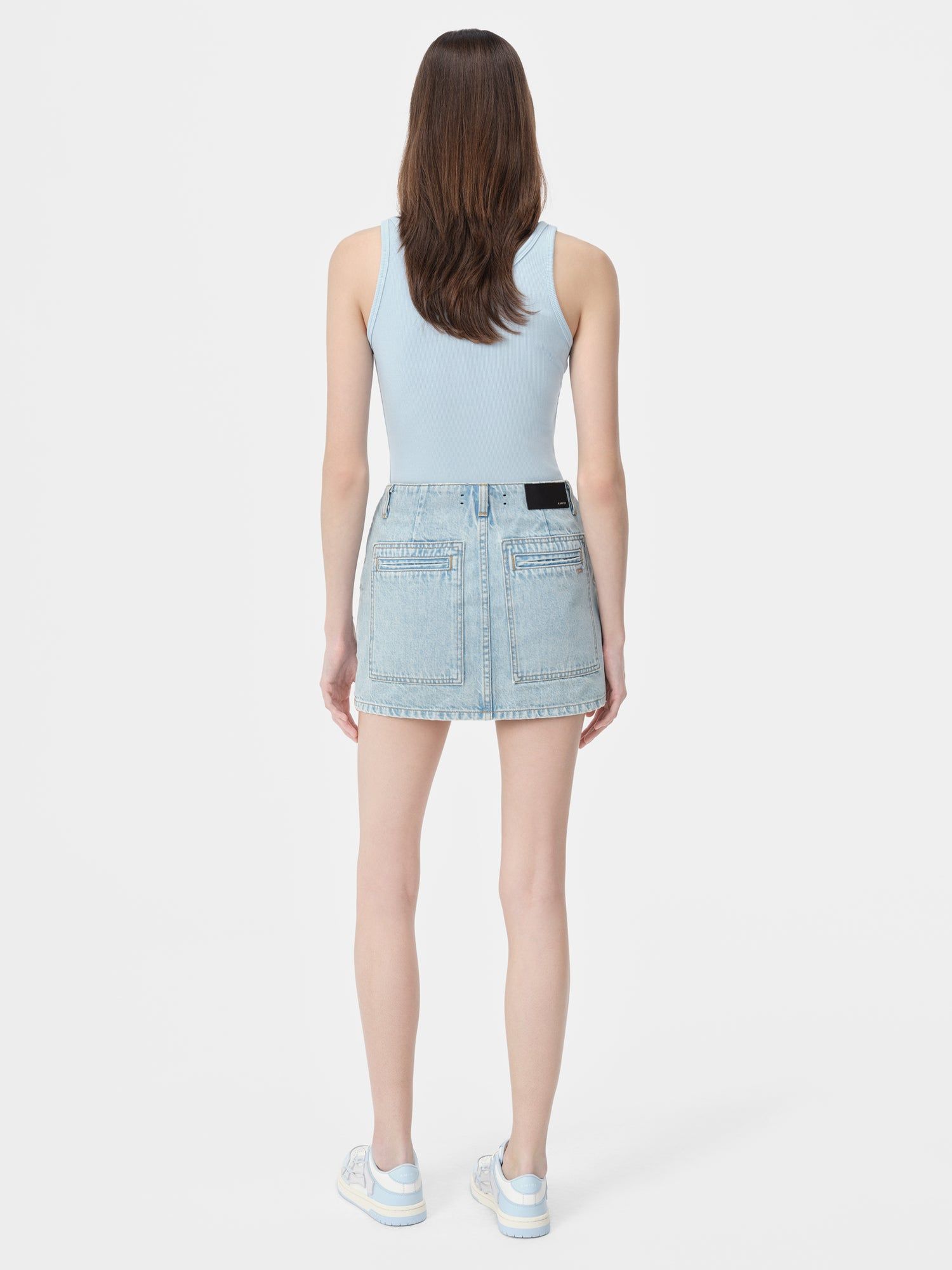 Denim Amiri Cargo Skirt Femme Indigo Clair | GMJX13256