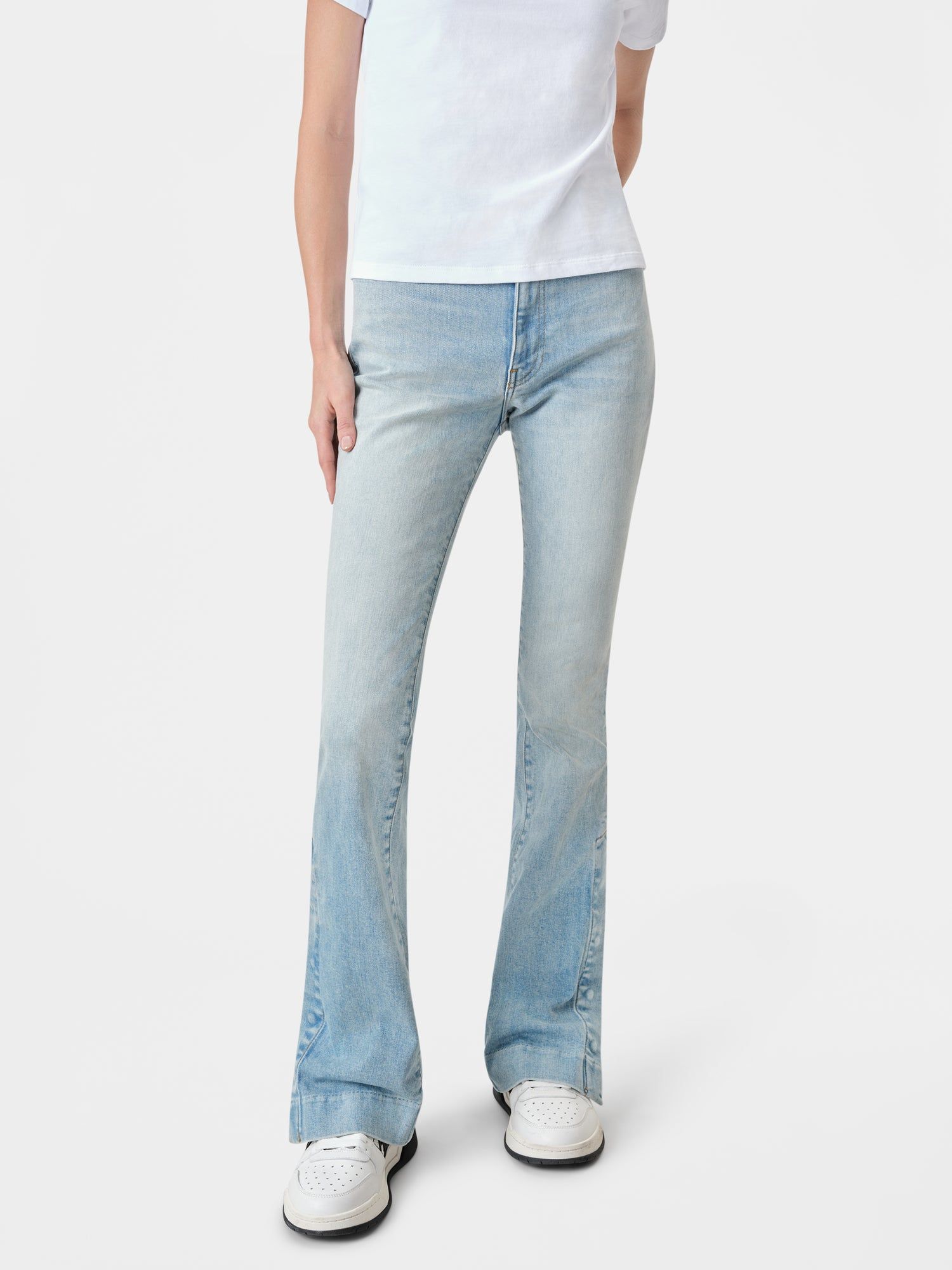 Denim Amiri Kick Flare Femme Indigo Clair | GOXH98453